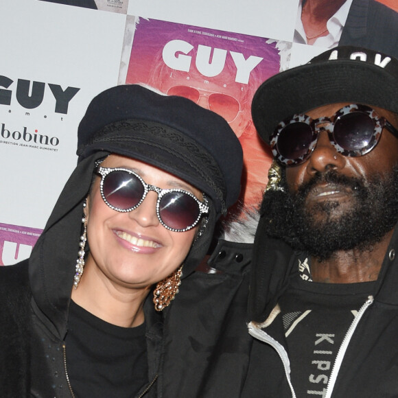 Lââm et son mari Robert Suber - Projection du film "Guy" suivie du concert exceptionnel d'Alex Lutz dans la salle mythique du music-hall français, Bobino, à Paris. Le 4 décembre 2018. © Coadic Guirec/Bestimage