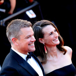 Matt Damon et Camille Cottin - Montée des marches du film " Stillwater " lors du 74ème Festival International du Film de Cannes. Le 8 juillet 2021 © Borde-Jacovides-Moreau / Bestimage 