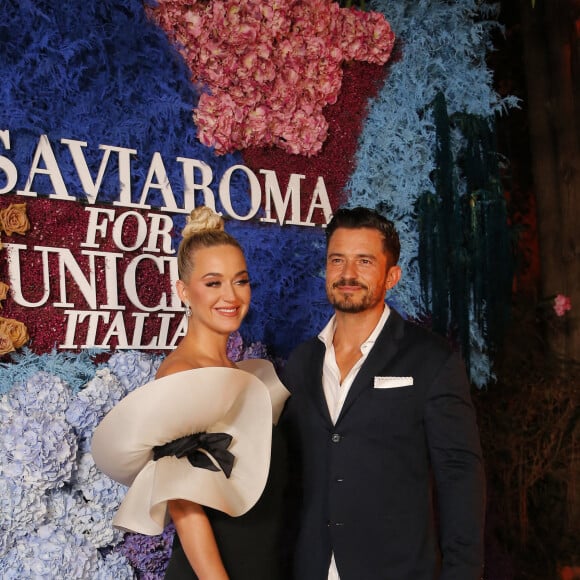 Katy Perry et son fiancé Orlando Bloom - Soirée LuisaViaRoma UNICEF Summer Gala 2021 à Capri en Italie le 31 juillet 2021.