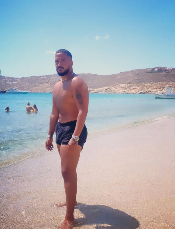 Slimane, en vacances à Mykonos. Août 2021.