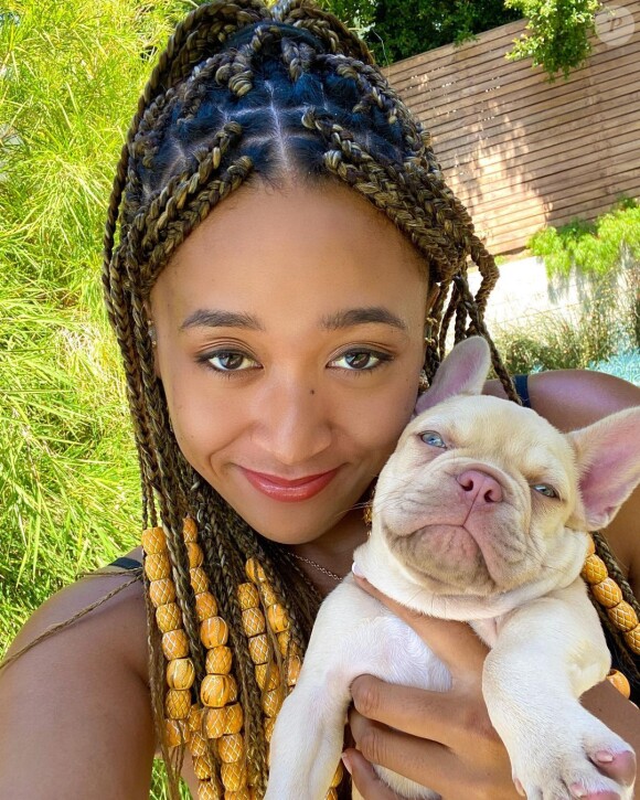 Naomi Osaka et son chien Butta.