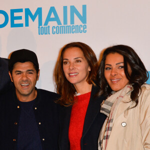 Jamel Debbouze et sa femme Mélissa Theuriau, Nawel Debbouze - Avant première du film "Demain tout commence" au Grand Rex à Paris © Coadic Guirec/Bestimage 