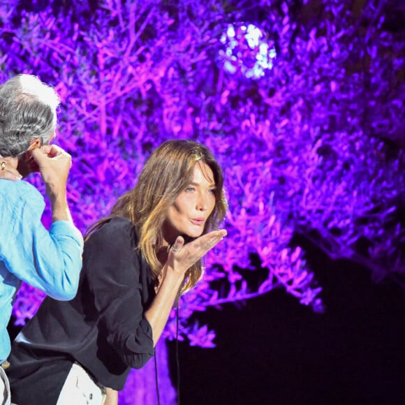 Exclusif - Carla Bruni-Sarkozy - Enregistrement de l'émission "Les Estivales de Culturebox" à Montpellier, qui sera diffusée le 19 août sur France 2. © Jean-René Santini / Bestimage