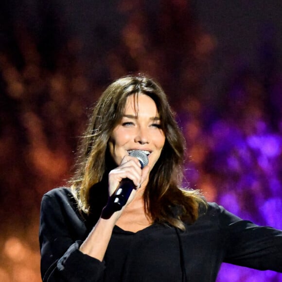 Exclusif - Carla Bruni-Sarkozy - Enregistrement de l'émission "Les Estivales de Culturebox" à Montpellier, qui sera diffusée le 19 août sur France 2. © Jean-René Santini / Bestimage