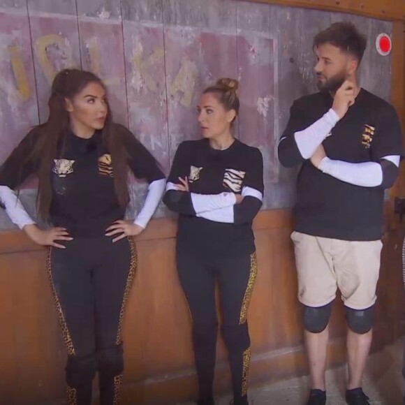 Nabilla Benattia manque de gifler Passe-Partout dans "Fort Boyard", le 17 juillet 2021, sur France 2