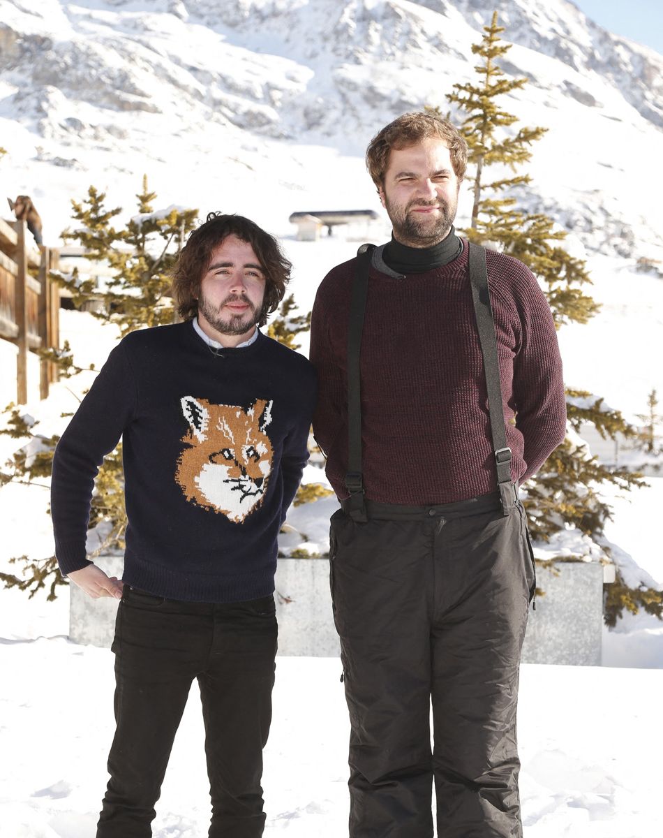 Eric Metzger et Quentin Margot lors du 20ème Festival du film de comédie à l'Alpe d'Huez, France, le 19 janvier 2017. © Christophe Aubert via Bestimage