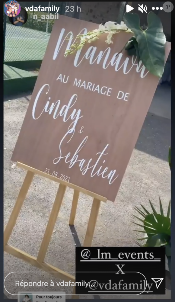 Sébastien et Cindy Van Der Auwera ont célébré leur mariage le 21 août 2021.