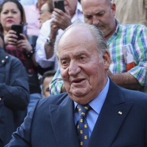 Le roi Juan Carlos assiste à la corrida aux arènes de Las Ventas, dans le cadre de la feria de San Isidro à Madrid, Espagne, le 5 juin 2019.
