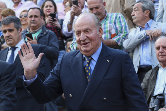 Le roi Juan Carlos assiste à la corrida aux arènes de Las Ventas, dans le cadre de la feria de San Isidro à Madrid, Espagne, le 5 juin 2019.