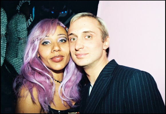 Cathy et David Guetta le soir de l'anniversaire d'Amanda Lear. Paris.
