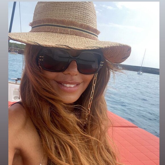 Cathy Guetta ravie d'être de retour à Formentera !