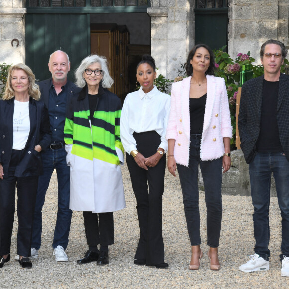Antonin Baudry, Nicole Garcia (présidente du jury), Philippe Van Leeuw, Catherine Leterrier, Marie NDiaye, Leïla Kaddour, Reda Kateb, Noémie Schmidt lors du photocall du jury lors du 14ème festival du film francophone de Angoulême. © Coadic Guirec / Bestimage