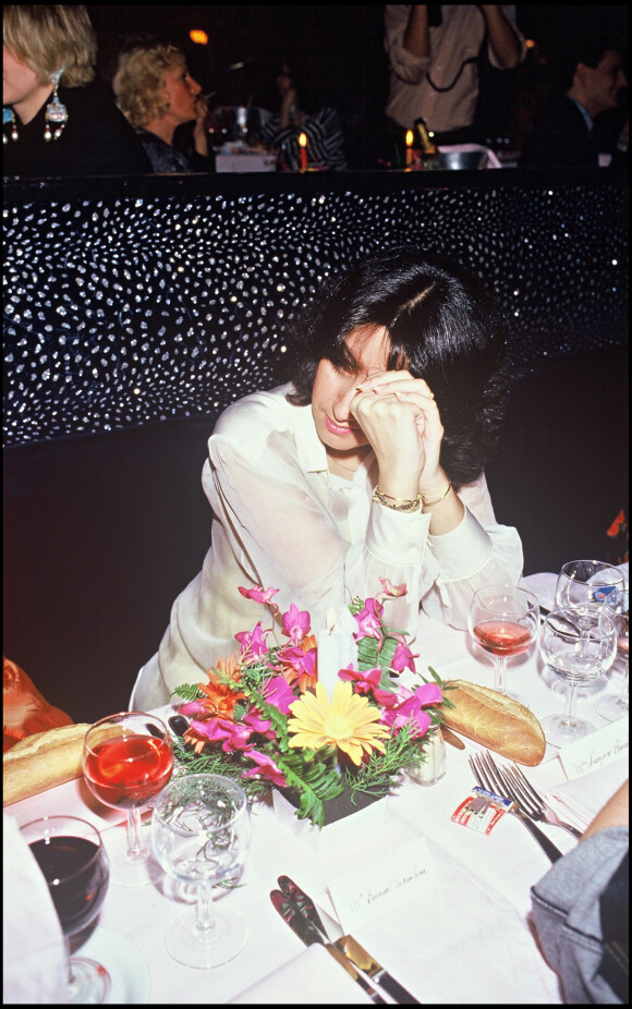 Corinne Barcessat, veuve de Daniel Balavoine, à Paris en 1986