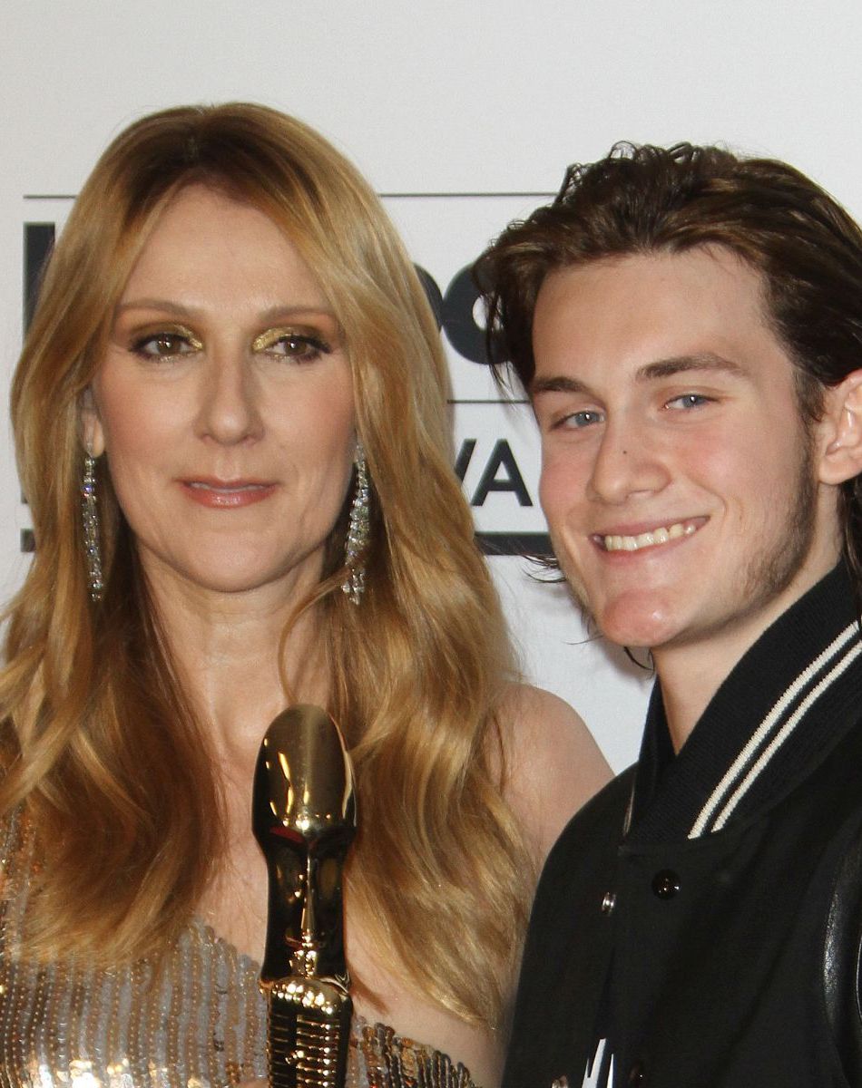 Céline Dion et son fils René Charles Angélil - Press room de la soirée Billboard Music Awards à T-Mobile Arena à Las Vegas, le 22 mai 2016