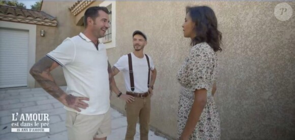 Mathieu et Alexandre dans "L'amour est dans le pré : Que sont-ils devenus ?", émission diffusée le 23 août 2021, sur M6