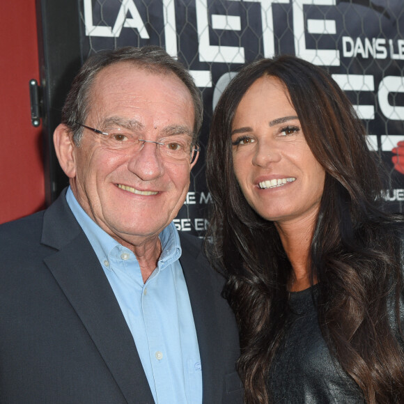 Jean-Pierre Pernaut et sa femme Nathalie Marquay lors de la générale de la pièce de théâtre "La Tête Dans Les Etoiles" au Théâtre de la Gaîté-Montparnasse à Paris, France, le 24 mai 2018. © Coadic Guirec/Bestimage