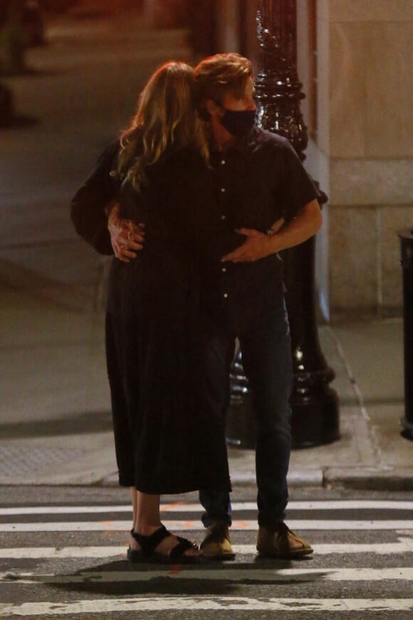 Exclusif - Julia Roberts et son mari Danny Moder sont allés dîner en amoureux à New York, le 6 août 2021.