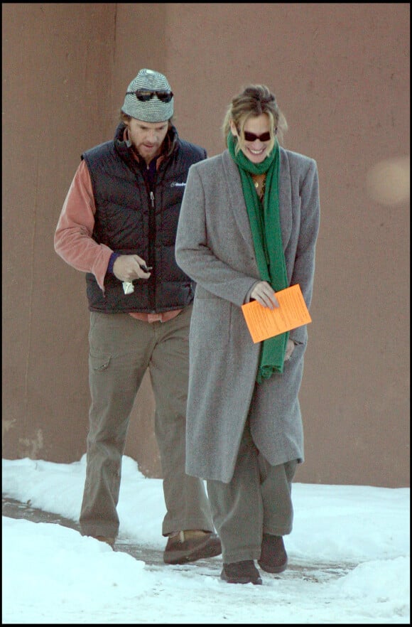 Julia Roberts et son mari Daniel Moder à Taos en décembre 2006.