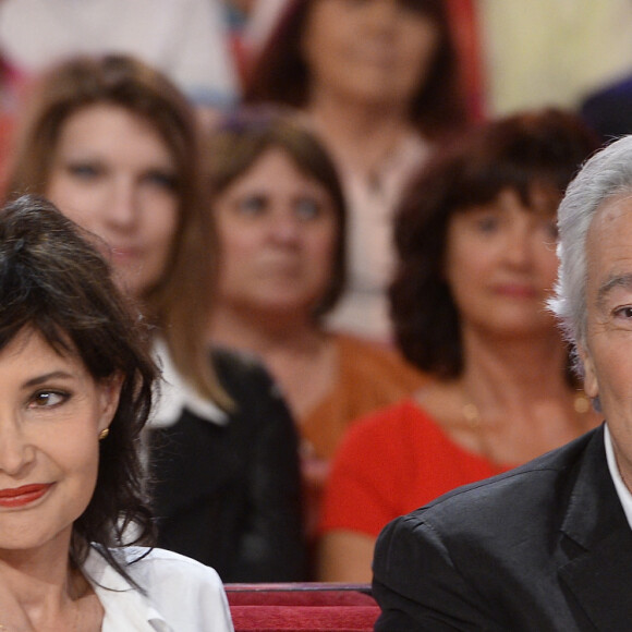 Evelyne Bouix et son mari Pierre Arditi - Enregistrement de l'émission "Vivement Dimanche" à Paris le 2 Septembre 2015 et qui sera diffusée le 6 Septembre 2015.