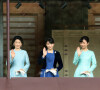 Le prince du Japon Akishino, la princesse du Japon Kiko, la princesse du Japon Mako et la princesse du Japon Kako - La famille impériale nippone lors des voeux du Nouvel An au Palais impérial de Tokyo, Japon, le 2 janvier 2020.