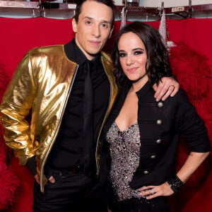 Exclusif - Grégoire Lyonnet et sa femme Alizée - Backstage de l'émission "Tous au Moulin Rouge pour le sidaction" au Moulin Rouge à Paris le 20 mars 2017. L'émission sera diffusée sur France 2 le samedi 25 mars à 21h00. © Cyril Moreau - Dominique Jacovides / Bestimage