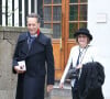 Richard E. Grant et sa femme Joan Washington - Arrivées au mariage religieux de Rupert Murdoch et Jerry Hall à l'église Saint-Bride de Londres le 5 mars 2016.