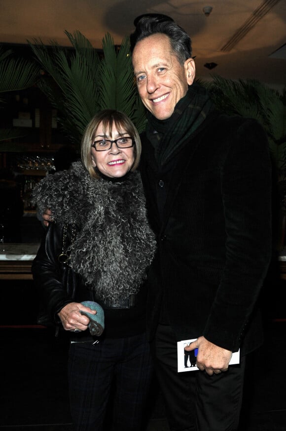 Richard E Grant et sa femme Joan Washington - Soiree apres la premiere representation de la piece de theatre "Henry V" a Londres.