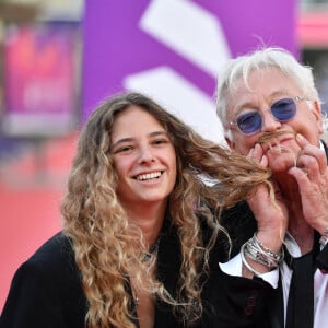 Laurent Boyer et sa fille Marinne assistent à la remise du Hollywood Rising-Star Award et à la  projection du film "Flag Day" lors de la 47ème édition du Festival du Cinéma Américain de Deauville. Le 4 septembre 2021. © Rachid Bellak/Bestimage