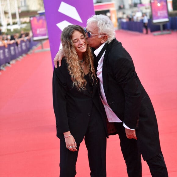 Laurent Boyer et sa fille Marinne assistent à la remise du Hollywood Rising-Star Award et à la  projection du film "Flag Day" lors de la 47ème édition du Festival du Cinéma Américain de Deauville. Le 4 septembre 2021. © Rachid Bellak/Bestimage