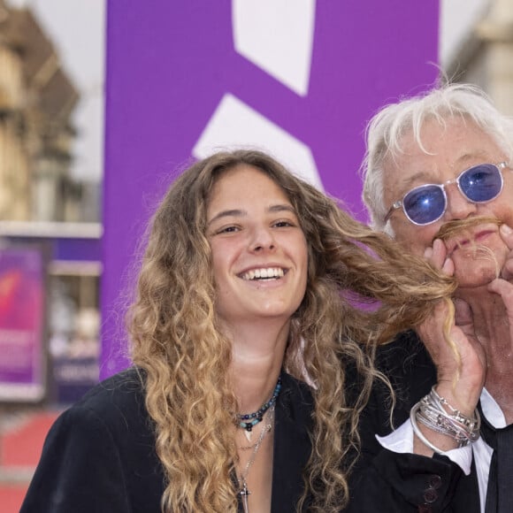 Laurent Boyer et sa fille Marinne assistent à la remise du Hollywood Rising-Star Award et à la  projection du film "Flag Day" lors de la 47ème édition du Festival du Cinéma Américain de Deauville. Le 4 septembre 2021. © Rachid Bellak/Bestimage