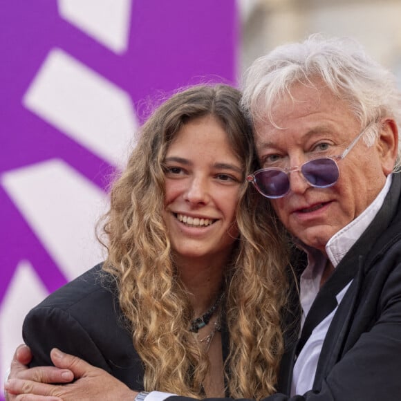 Laurent Boyer et sa fille Marinne assistent à la remise du Hollywood Rising-Star Award et à la  projection du film "Flag Day" lors de la 47ème édition du Festival du Cinéma Américain de Deauville. Le 4 septembre 2021. © Rachid Bellak/Bestimage