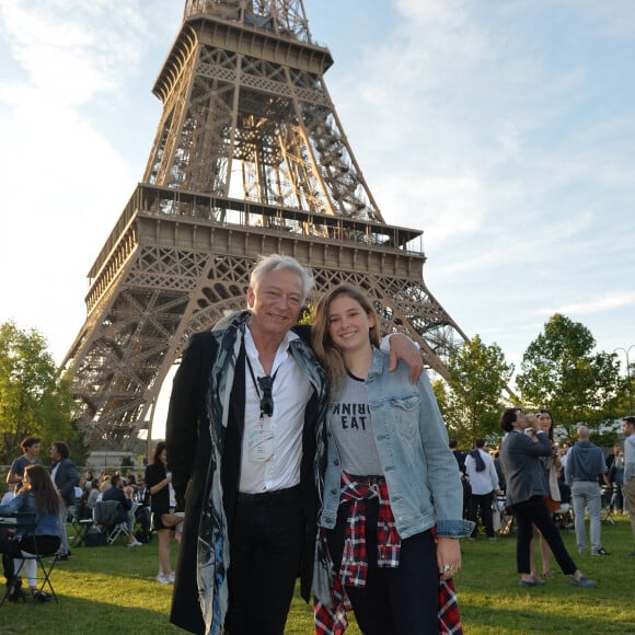 Exclusif - Laurent Boyer et sa fille Marine au Grand concert de l'Orchestre National de France au Champs de Mars à Paris le 14 juillet 2017. © Giancarlo Gorassini / Pierre Perusseau / Veeren / Bestimage