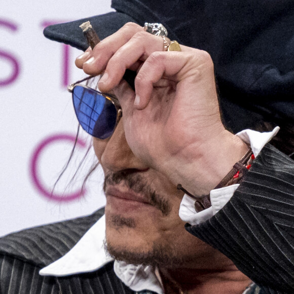 Johnny Depp en conférence de presse lors de la 47éme édition du Festival du Cinéma Américain de Deauville, France, le 5 septembre 2021. © Olivier Borde/Bestimage 