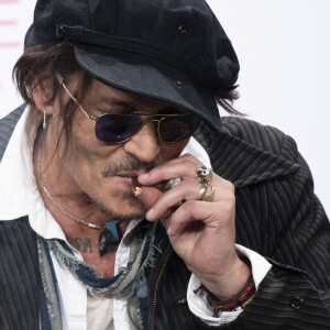 Johnny Depp en conférence de presse lors de la 47éme édition du Festival du Cinéma Américain de Deauville, France, le 5 septembre 2021. © Olivier Borde/Bestimage 