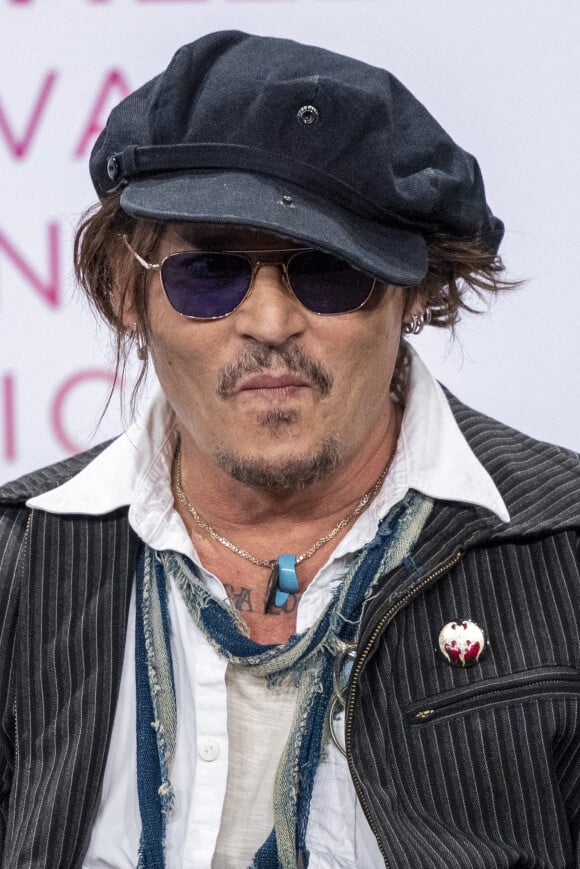 Johnny Depp en conférence de presse lors de la 47éme édition du Festival du Cinéma Américain de Deauville. © Olivier Borde/Bestimage 