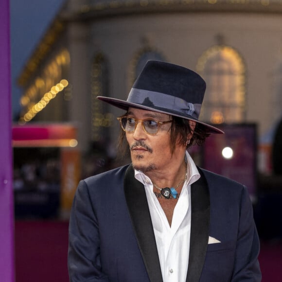 Johnny Depp lors de la première de "City of Lies" lors du 47éme édition du Festival du Cinéma Américain de Deauville le 5 septembre 2021. © Olivier Borde / Bestimage 