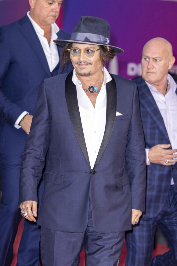 Johnny Depp lors de la première de "City of Lies" lors du 47éme édition du Festival du Cinéma Américain de Deauville le 5 septembre 2021. © Olivier Borde / Bestimage 