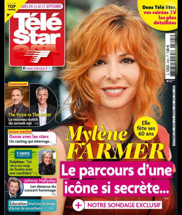 Couverture du magazine "Télé Star" du 6 septembre 2021
