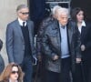 Paul Belmondo et son père Jean-Paul Belmondo - Arrivées à l'hommage national à Charles Aznavour à l'Hôtel des Invalides à Paris. Le 5 octobre 2018 © Jacovides-Moreau / Bestimage