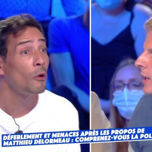 Matthieu Delormeau, très nerveux, a échangé avec Steevy Boulay.