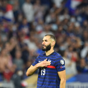 Karim Benzema (france) - Match de football : Eliminatoires coupe du monde 2022 : La France bat la Finlande 2-0 à Lyon le 7 septembre 2021. © Frédéric Chambert/Panoramic/Bestimage