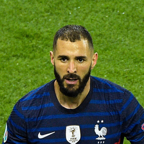 Karim Benzema ( 19 - France ) - Match de football de l'Euro 2020 : La France s'incline devant la Suisse après les tirs au but au stade Arena Nationala à Bucarest le 28 juin 2021. © Federico Pestellini / Panoramic / Bestimage