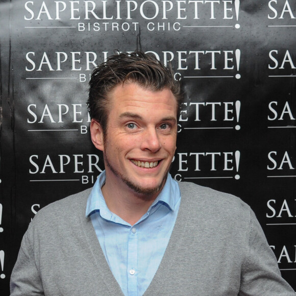 Norbert Tarayre - Inauguration du restaurant "Saperlipopette!" de Norbert Tarayre (Top Chef 3) à Puteaux, le 17 novembre 2014.