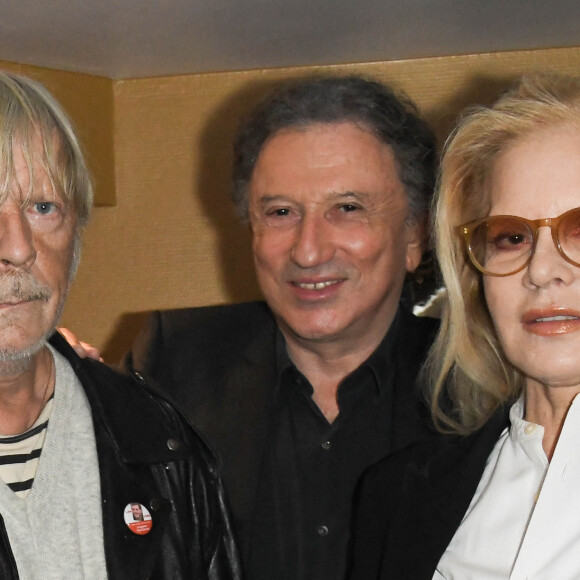 Exclusif - Le chanteur Renaud (Renaud Séchan), Michel Drucker et Sylvie Vartan - People au concert de Dave à Bobino à Paris le 18 novembre 2019. © Coadic Guirec/Bestimage