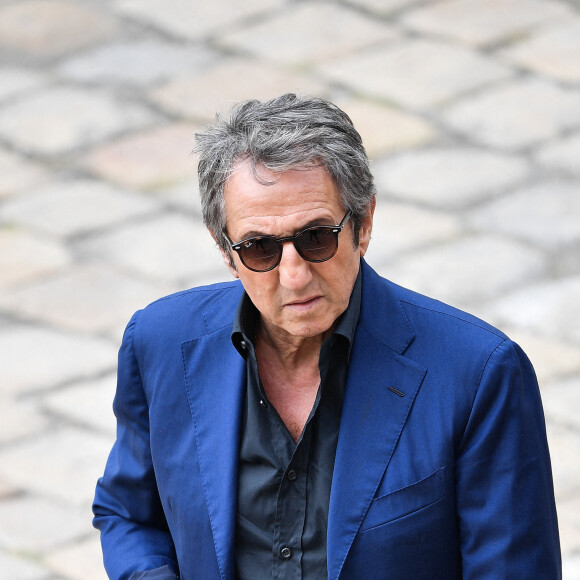Richard Anconina arrive à la cérémonie d'hommage à Jean-Paul Belmondo. Photo par David Niviere/ABACAPRESS.COM