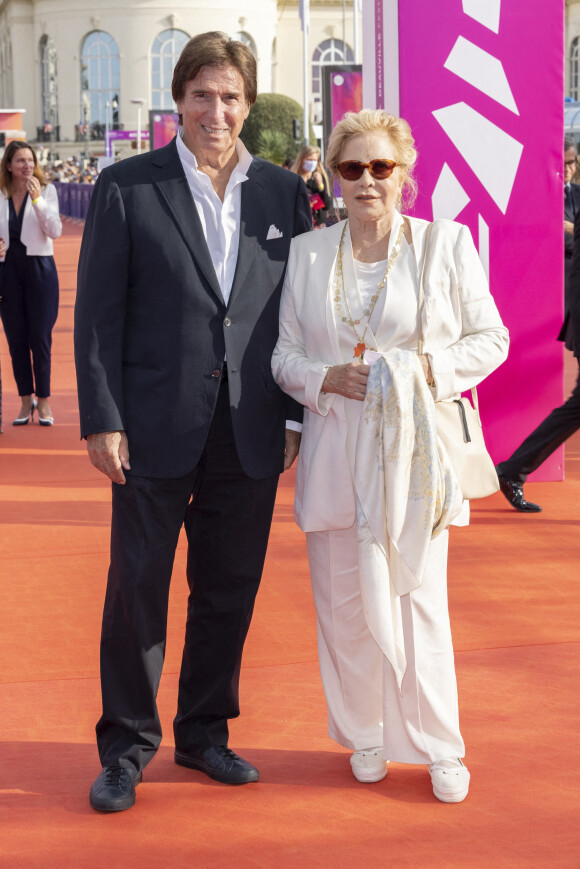 Sylvie Vartan et Tony Scotti - Première du film "Les choses humaines" lors de la 47éme édition du Festival du Cinéma Américain de Deauville le 11 septembre 2021. © Olivier Borde / Bestimage