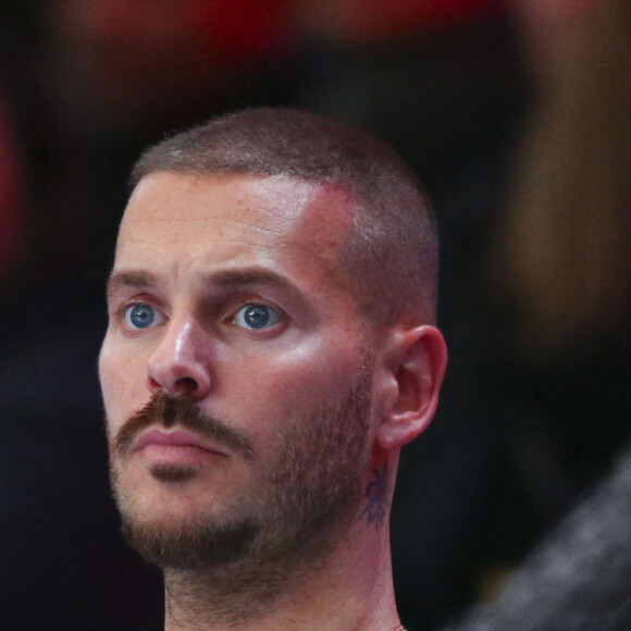 Matt Pokora (M. Pokora) et Tony Parker (Président ASVEL) - People au match de basket "ASVEL vs Boulogne Levallois Metropolitans" lors de la première demi-finale de Leaders Cup à la "Disney Events Arena" de Marne-la-Vallée, le 15 février 2020. © Gwendoline Le Goff / Panoramic / Bestimage 