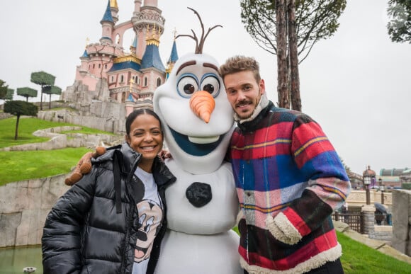 Christina Milian et son compagnon M. Pokora (Matt Pokora) - People lors du lancement des nouvelles attractions au parc Disneyland à Paris. Le 16 novembre 2019 © Disney via Bestimage