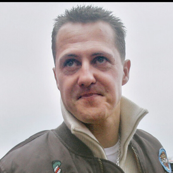 Michael Schumacher à Barcelone (Espagne) pour les essais Ferrari en F1.