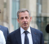 Nicolas Sarkozy a voté vers 9h00 sans son épouse pour le second tour des éléctions municipales à l'école élémentaire Lafontaine dans le 16ème arrondissement de Paris le 28 juin 2020. 
